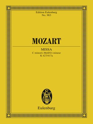 cover image of Missa C minor